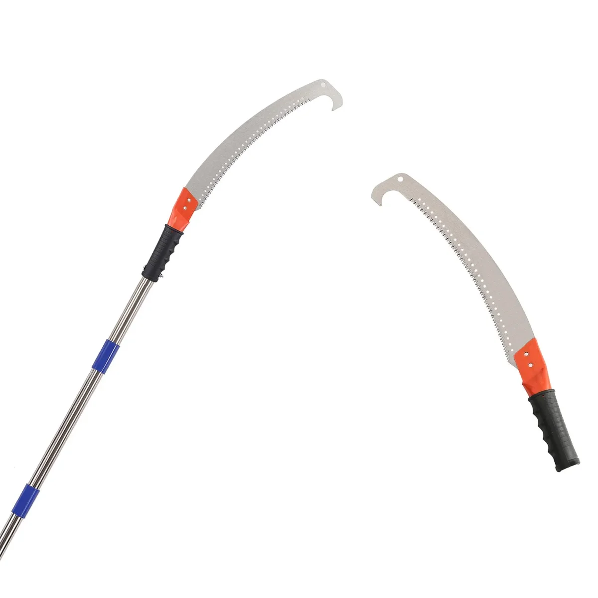 LAIDER HEROS 7FT Pole Saw for Tree Trimming, Long Extension Pruning Saw, Blade Tree Trimmer Pole, Manual Pole Cutter for, Yard Garden and Patios  2897