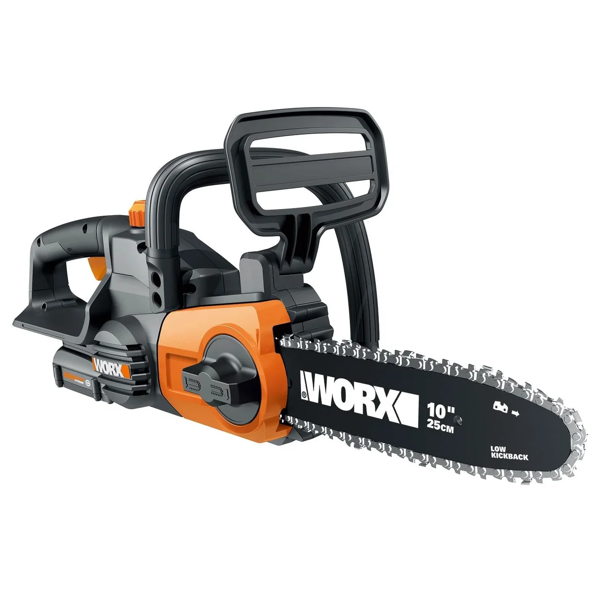 Worx 20V 10" Auto Tension Electric Cordless Pole Chainsaw with Battery & Charger 8885