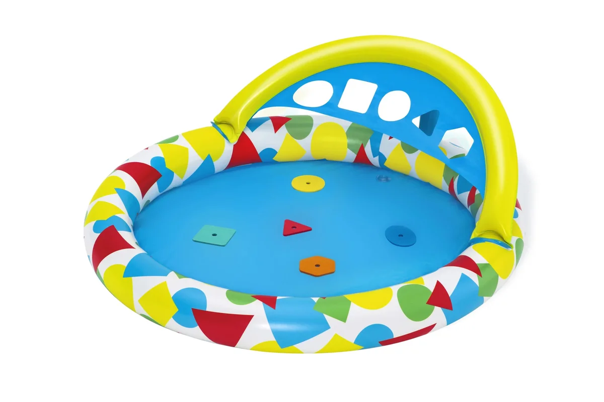 H2OGO! Splash & Learn Inflatable Kiddie Pool 47” x 46” x 18” 8664