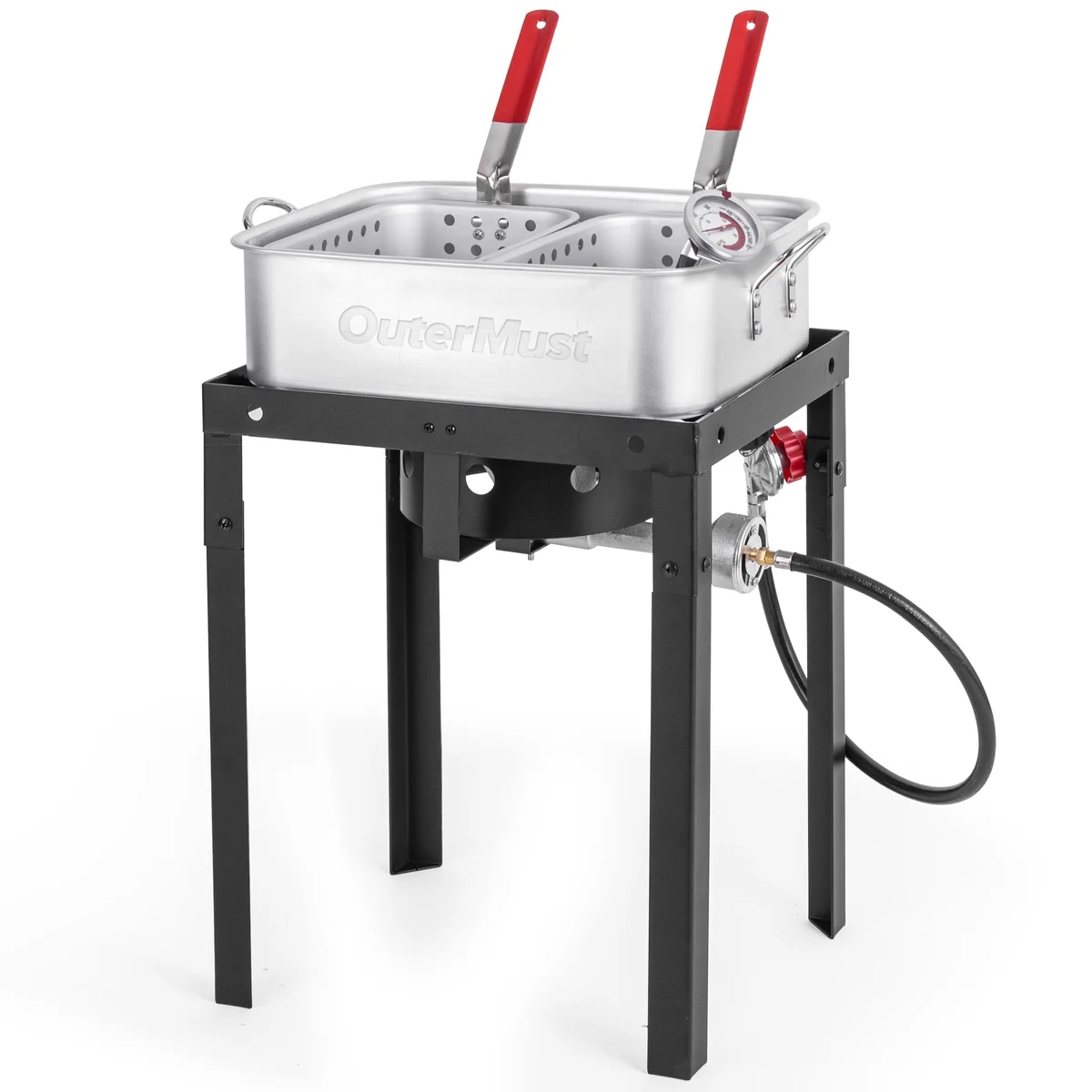 Everdaily Essentials 58,000 Propane BTU Fish Fryer, Outdoor Deep Fryer Ideal for Cooking Seafood, Chicken Wings, French Fries Ref. 0648