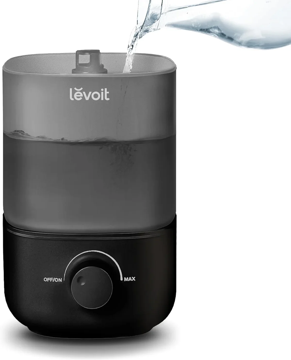 LEVOIT Classic 160 Top-Fill Ultrasonic Cool Mist Humidifier for Bedroom ,Auto Shut-off , 360° Rotating Nozzle, 2.5L, Black 5242