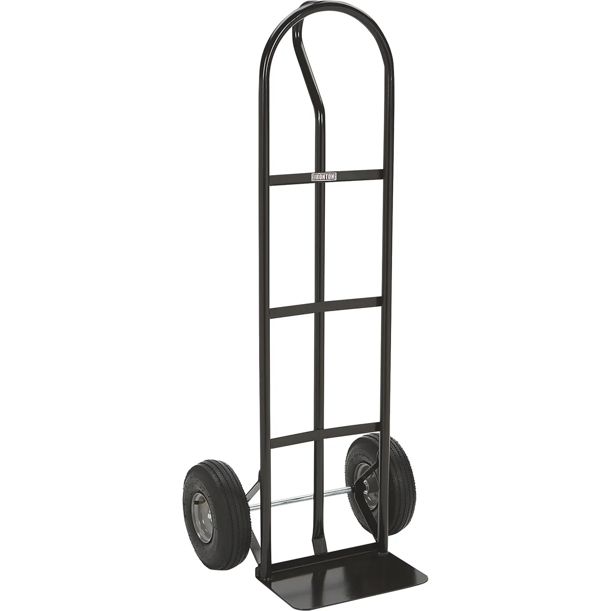 Ironton Steel Pneumatic Hand Truck, 600-Lb. Capacity, 16.93in.L x 21.65in.W x 51.57in.H 1049