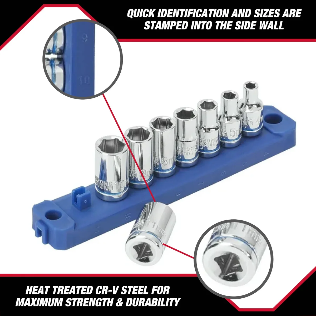 Everdaily Essentials 19-Piece 1/4-inch Drive Ratchet and Socket Set (SAE and mm) Ref. 1566