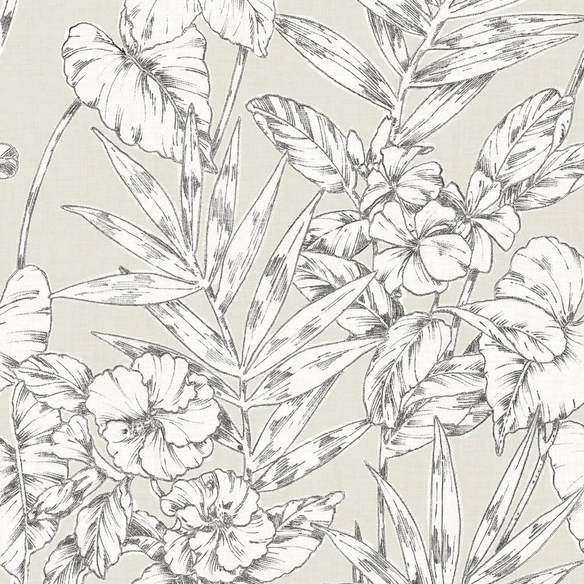 NuWallpaper Grey Cayman Vinyl Peel And Stick Wallpaper, 216-in by 20.5-in, 30.75 sq. ft. 7924