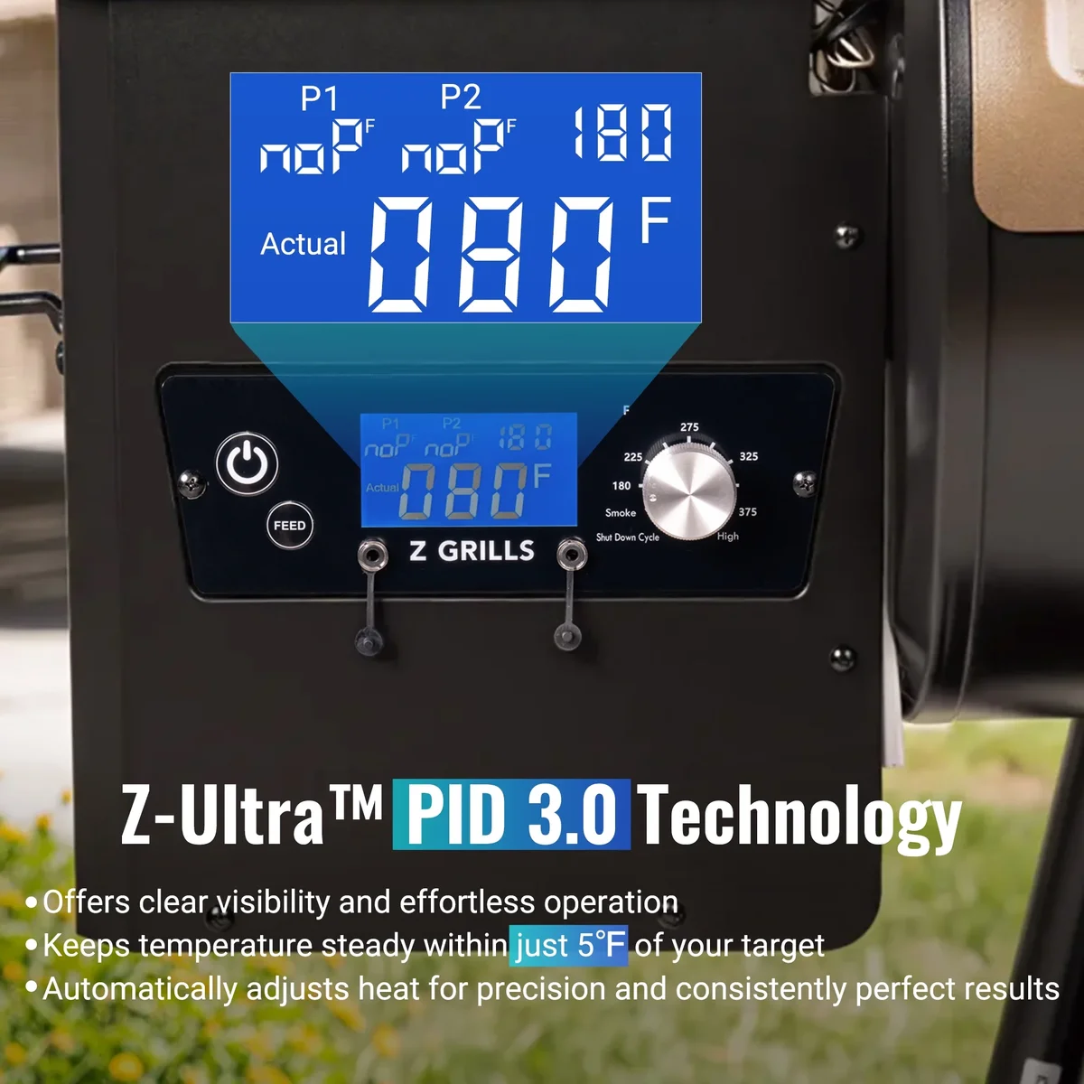 Z GRILLS Grill Elite ZPG-550B4 549 sq.in Wood Pellet Grill & Smoker, Latest PID 3.0 Controller, 2 Meat Probes, Auto Temperature Control, 8 in 1 B 8719