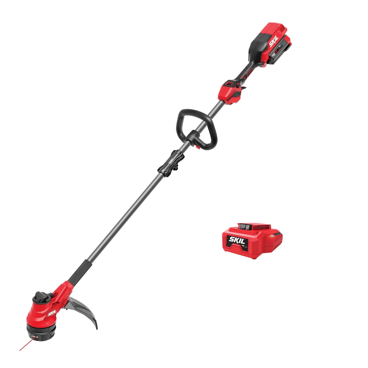 SKIL PWR CORE 40V Brushless 15-Inch String Trimmer Kit with 2.0Ah Battery and 60W Charger, LT4832C-10 0836