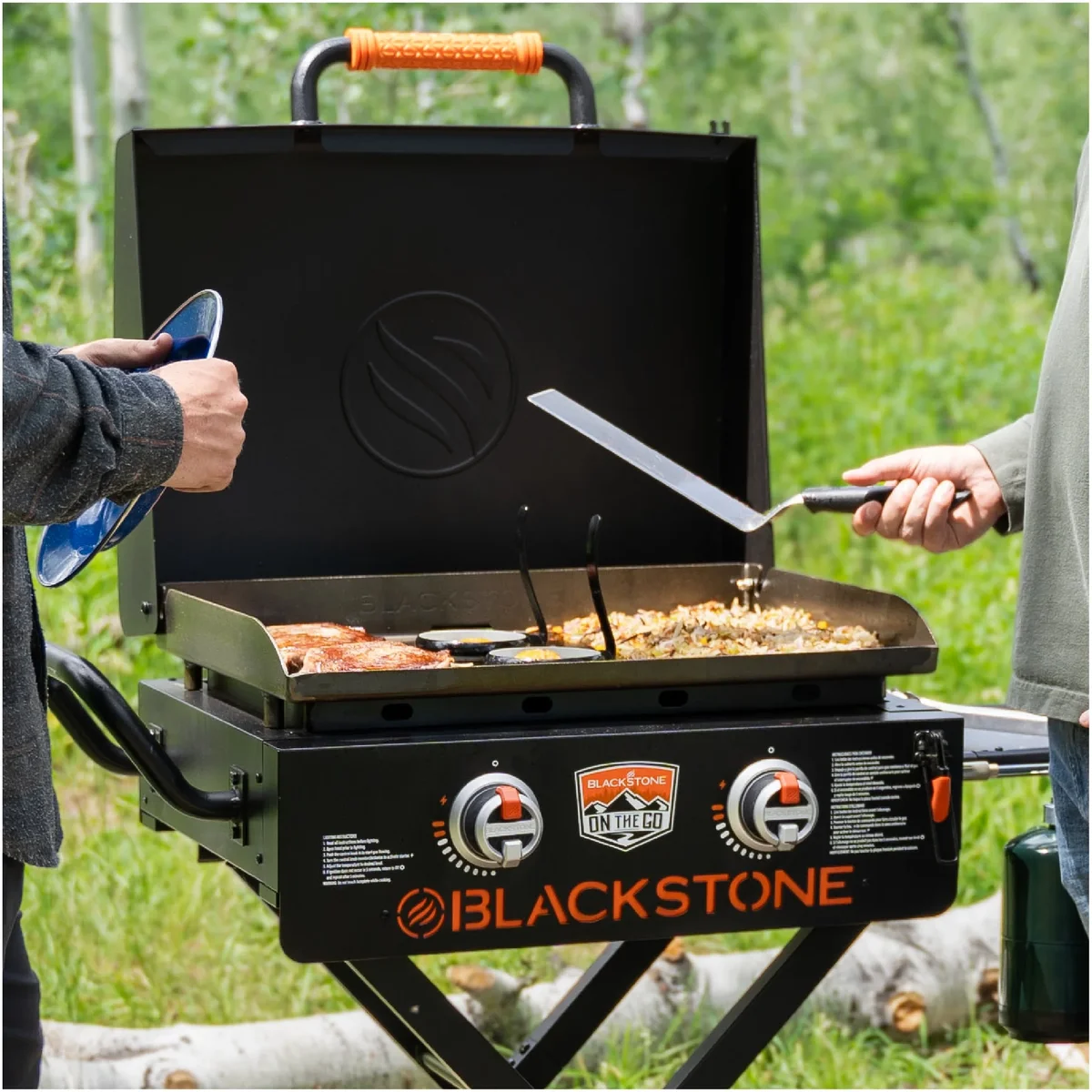Everdaily Essentials On-the-Go 2-Burner 22” Propane Omnivore Griddle with Flexfold Legs Ref. 0935