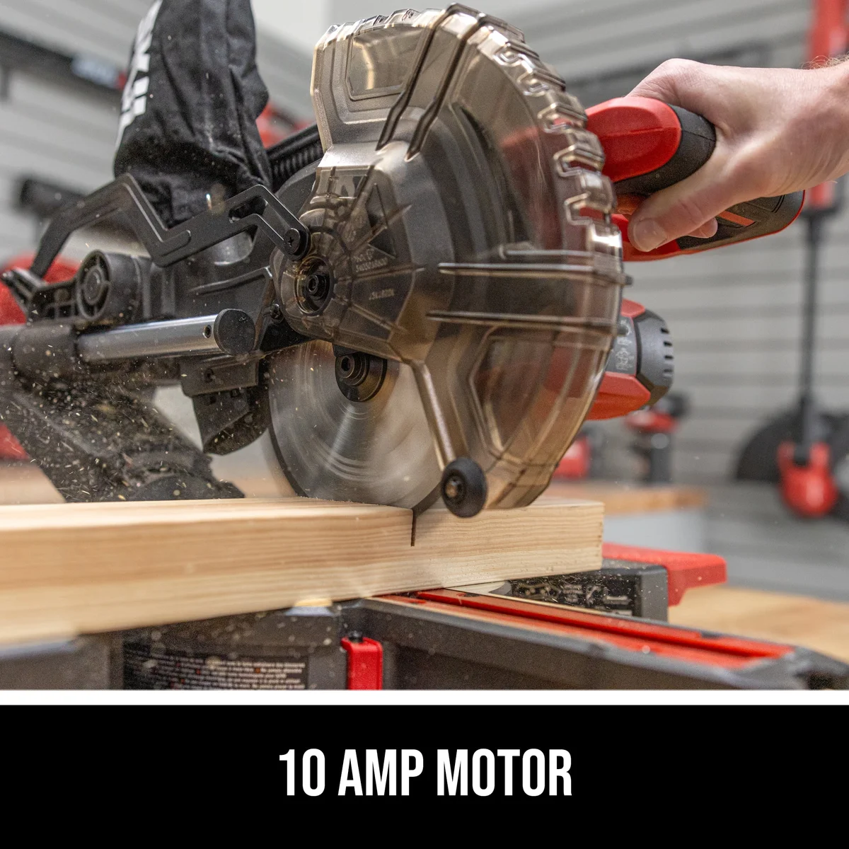 SKIL MS6316-00 10 Amp 7-1/4" Single Bevel Miter Saw with Compact Rail System & LED Shadow Line 3244