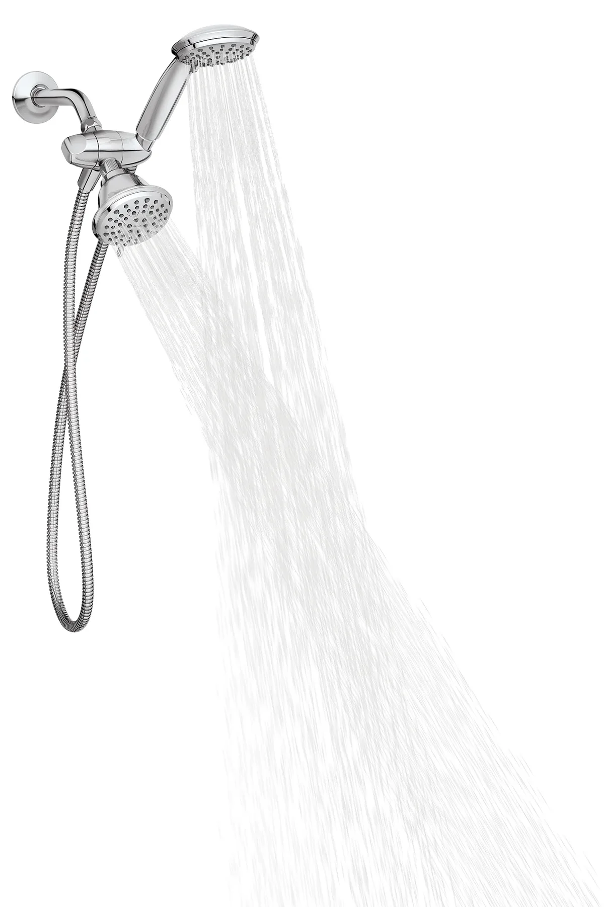 Everdaily Essentials Attune Chrome Bathroom Showerhead and Hand Shower Combo, 218C0 Ref. 7302