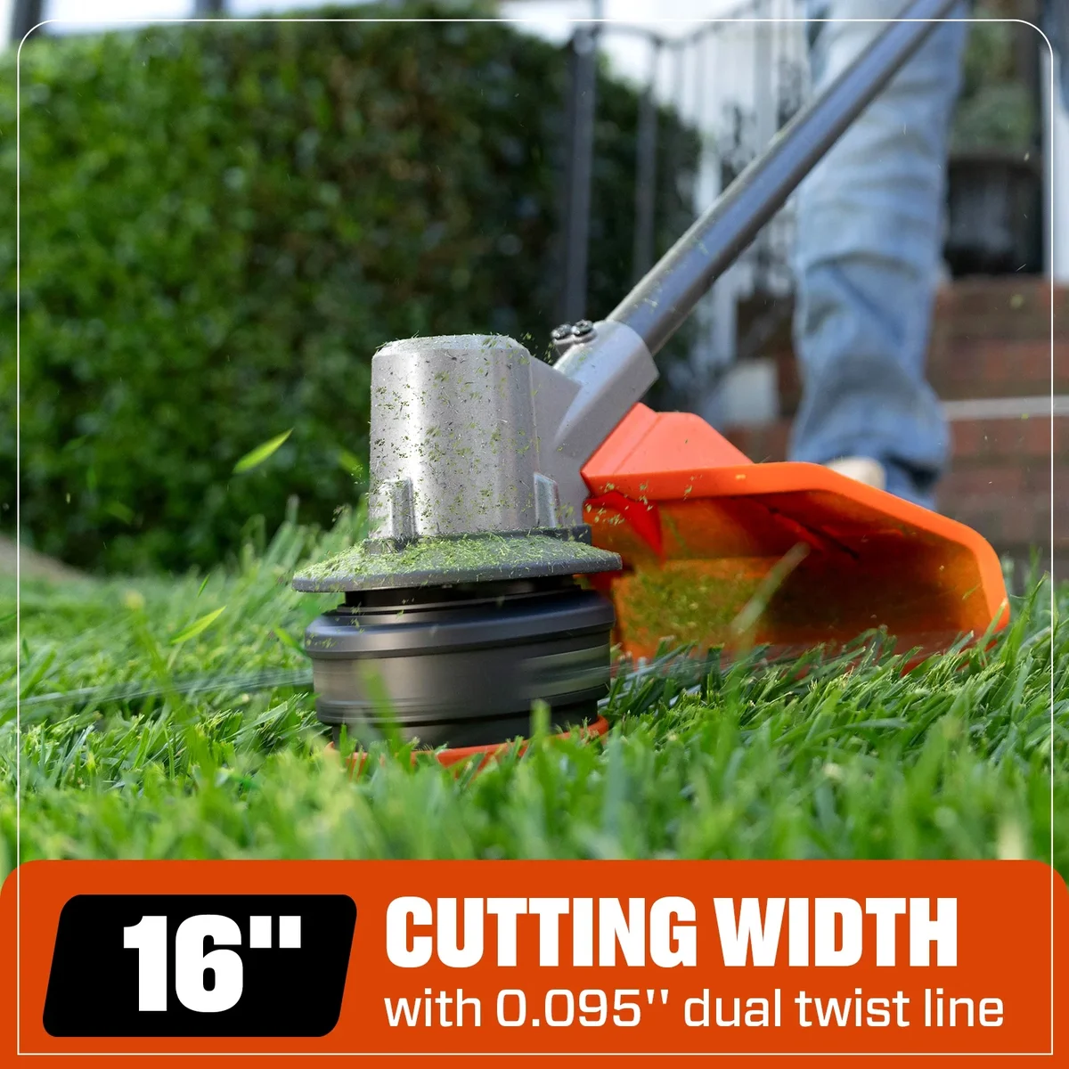 SENIX 60V 16" Brushless Weed  Eaters, 7.5lb Variable Speed String Trimmer +  3Ah Battery & 3A Charger, GTX6-M 4965