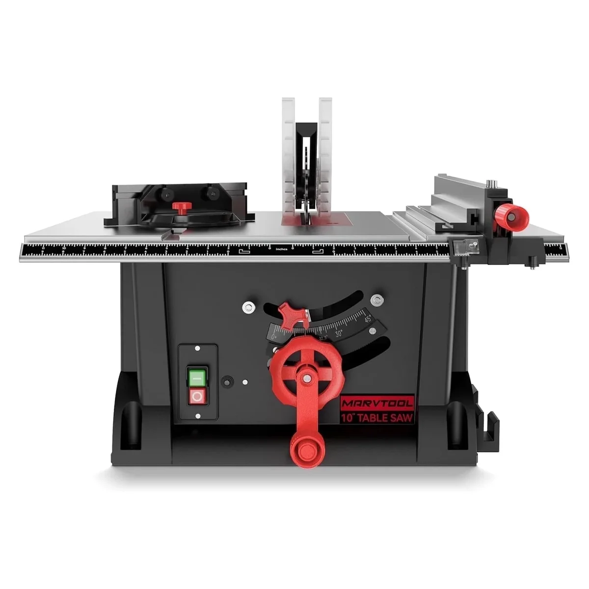 Anqdy 10-inch 15Amp Table Saw 45&90 Degree Cutting Range Lightweight Portable Table Saw 0642