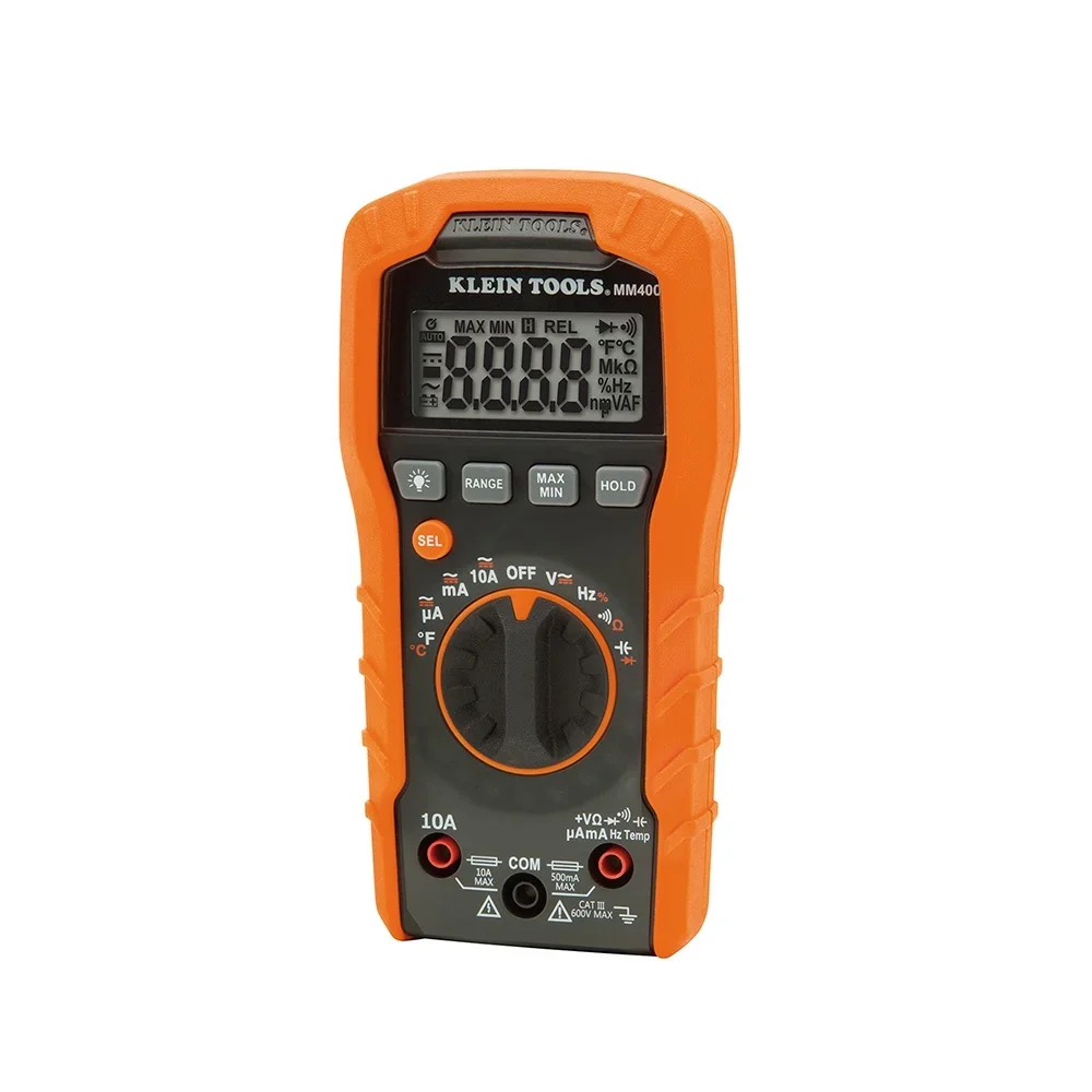 Klein Tools MM400 Digital Multimeter, Auto-Ranging, 600V 8398