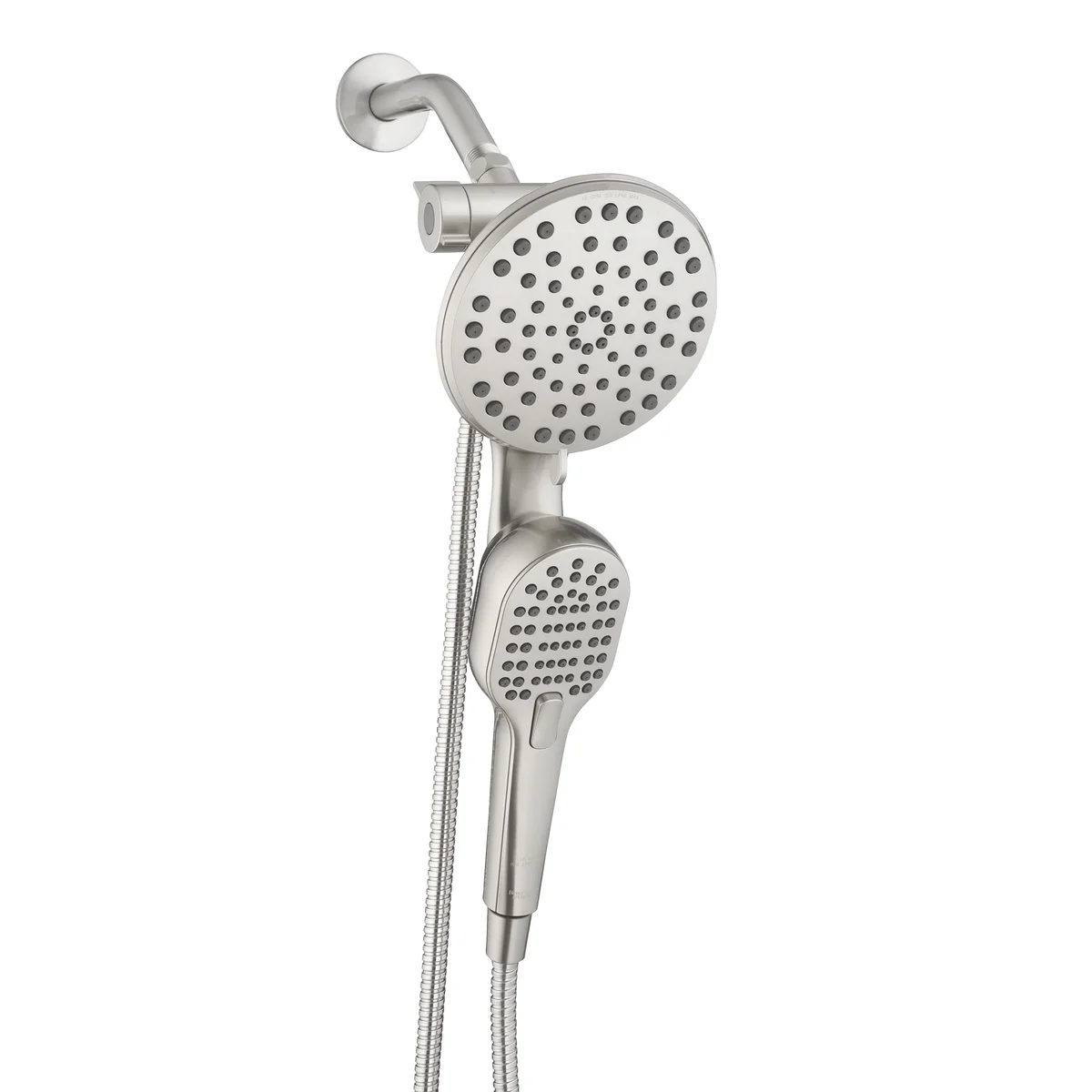 Better Homes & Gardens Magnetic Dual Showerhead Combo, 4-Spray, Satin Nickel 7032