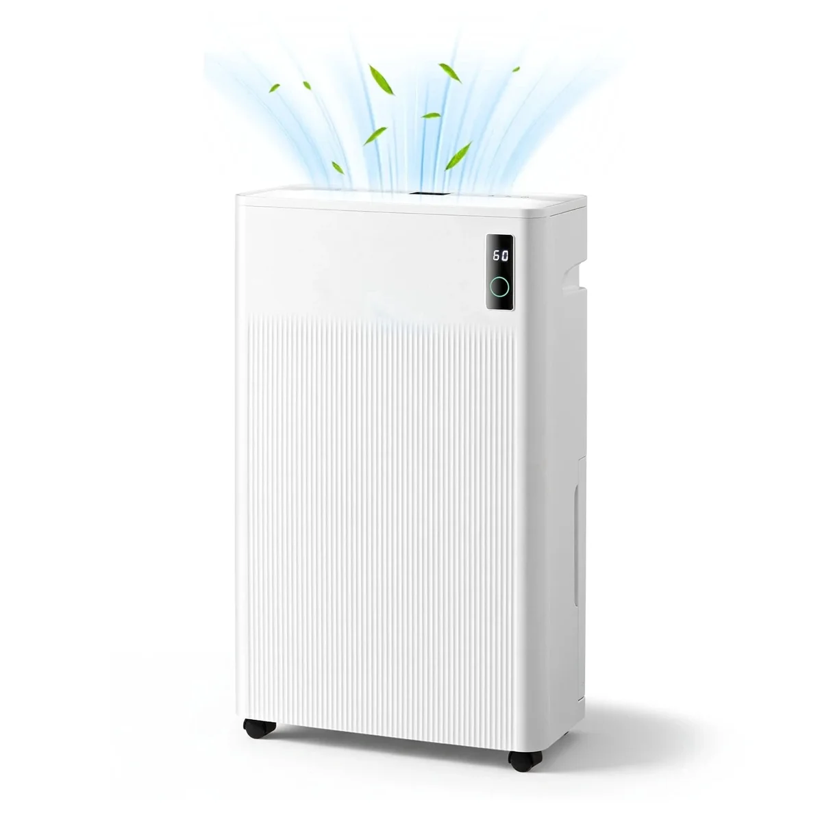 Dimedeal 70 Pint Basement Dehumidifier for Home–Covers up to 4500 sq.ft, 3 Modes with Intelligent Humidity Control, Continuous Drain Hose, Quie 8001