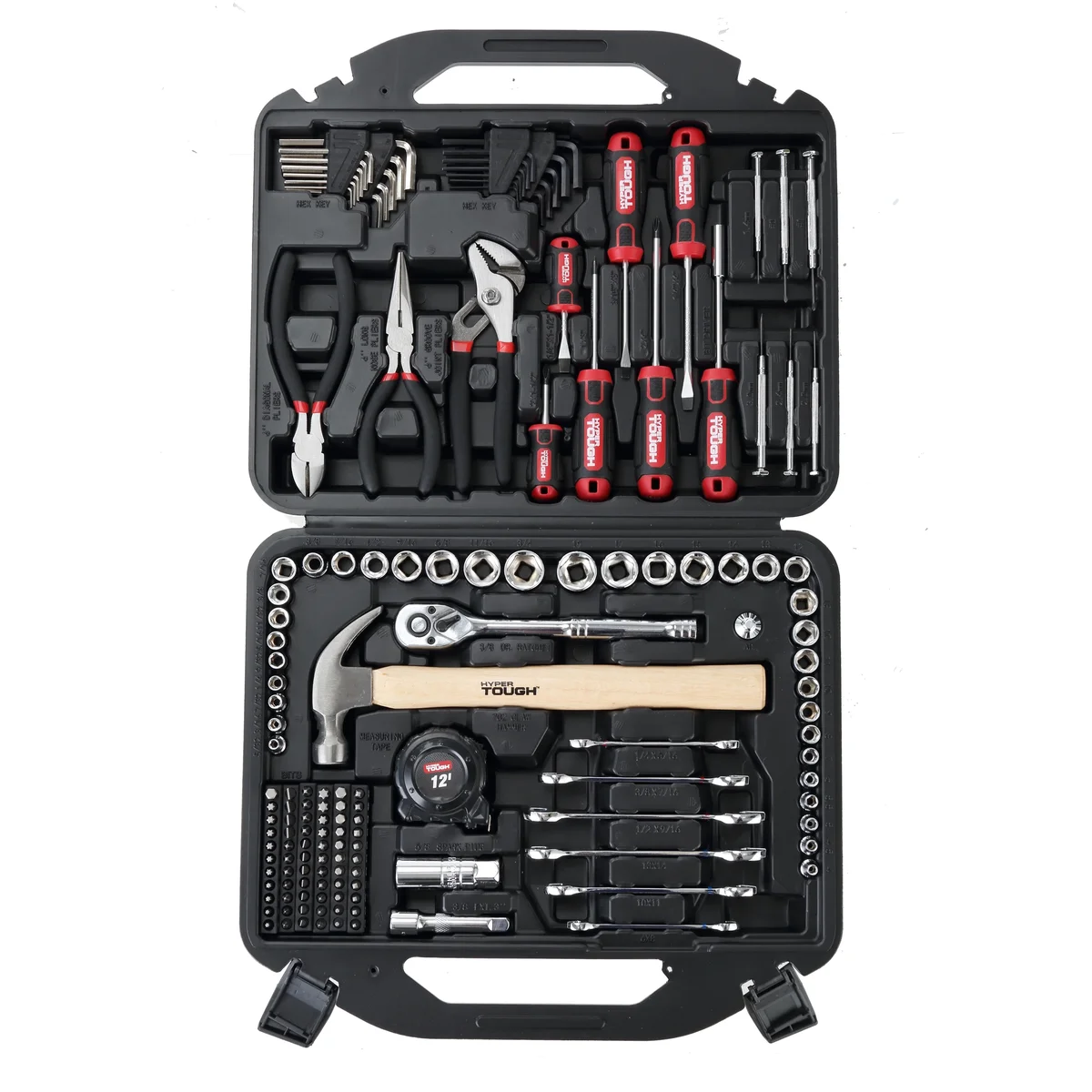 Hyper Tough 160 Piece Home Tool Set with Molded Case 4762