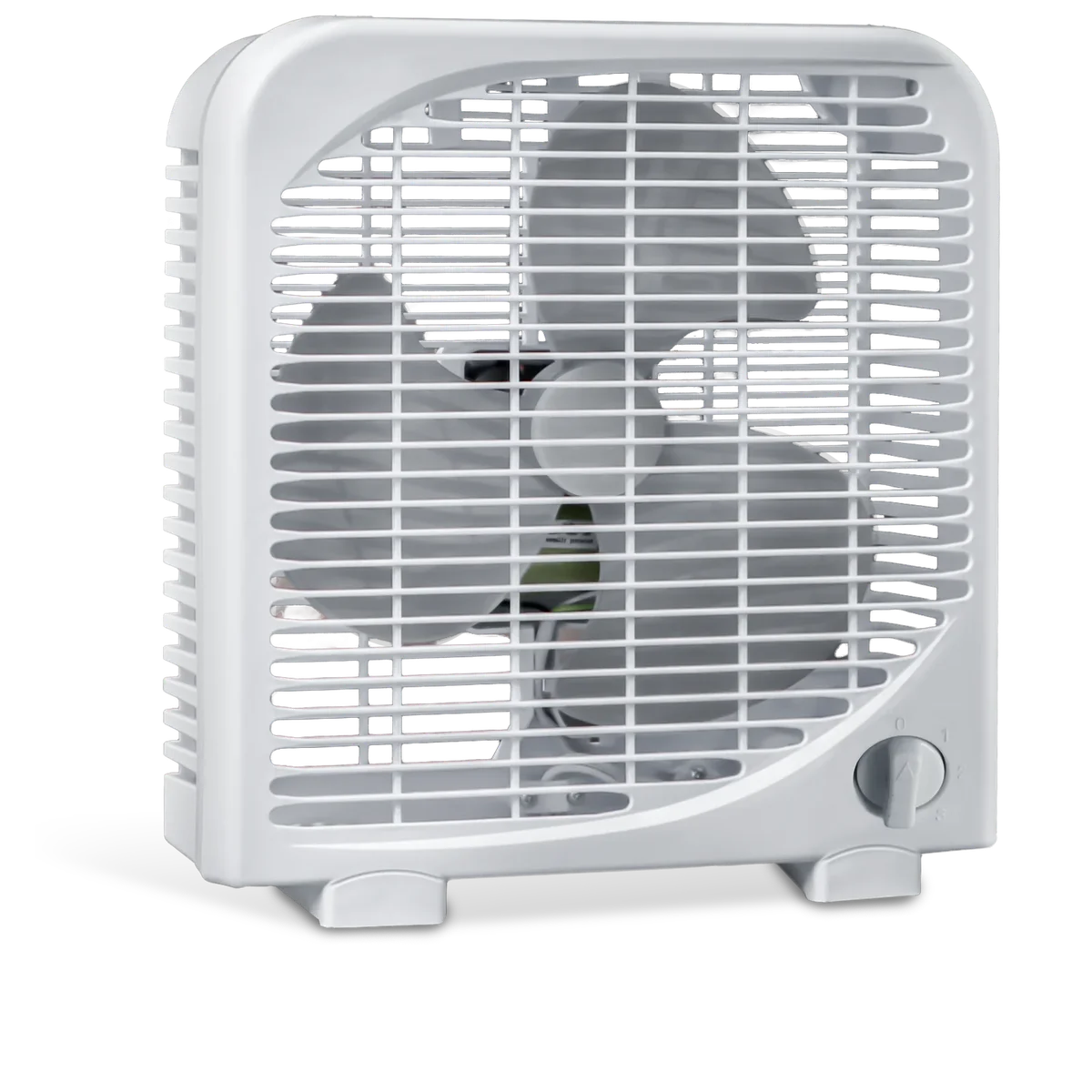 Unbranded 9" Tabletop Box Fan for Bedroom with 3 Speeds, Quiet Portable Kitchen Desk Fan for Bathroom Office Dorm 4435
