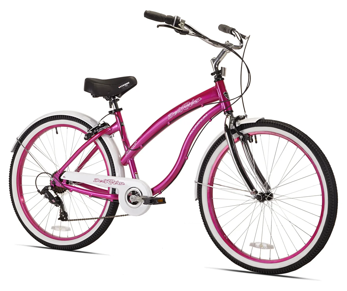 Kent Bicycles 26" Kent Del Rio Cruiser Bike, Adult, Ages 13+, Magenta 8319