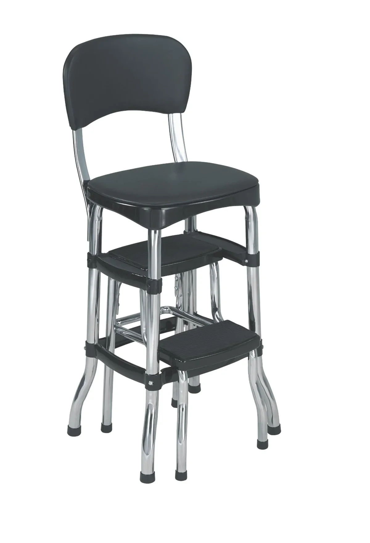 COSCO Black Retro Counter Chair / Step Stool 7703