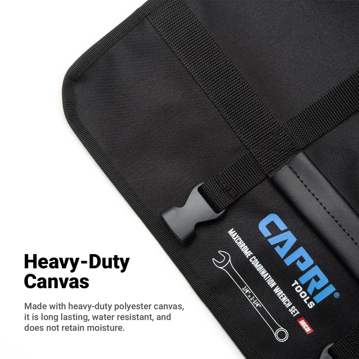 Capri Tools Wrench Roll Up Pouch, SAE, 17 Pockets 2375