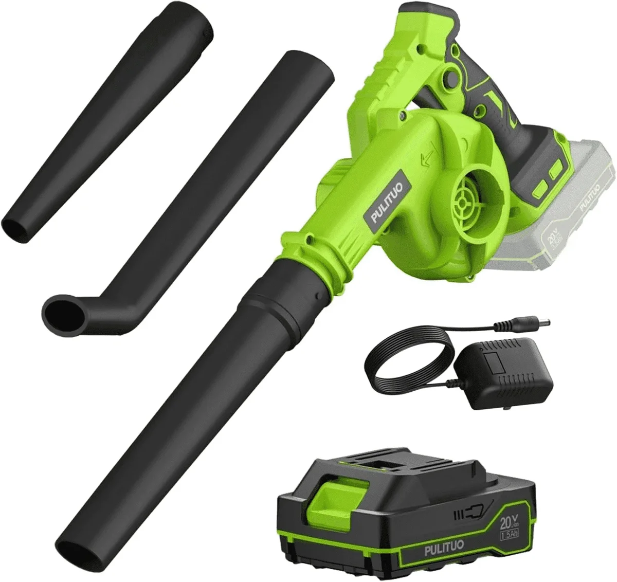 Everdaily Essentials Cordless Leaf Blower, 120MPH Electric Blower with 1 Batteries & Charger, Lightweight Yard Tools for Lawn Care, Patio, Backyard, Garden, Grass 8384