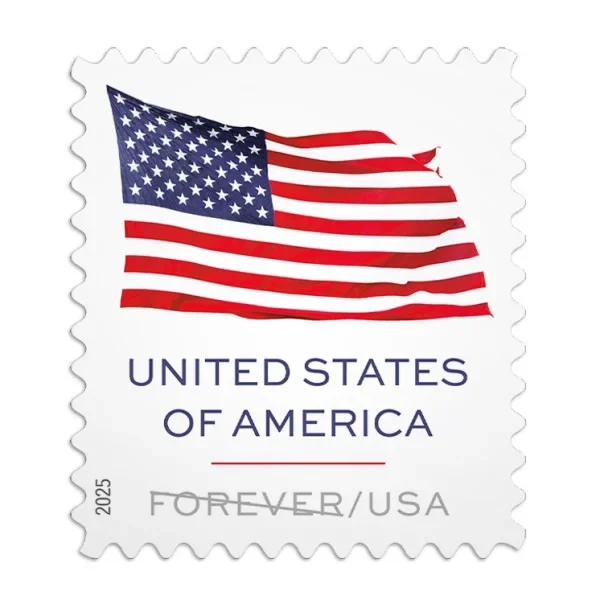 USPS 10 Flag 2025 USPS Forever Postage Stamp US First Class Red Patriotic Country America Stripes Stars Old Glory USA Celebrate Wedding Party (10 Stam 6634