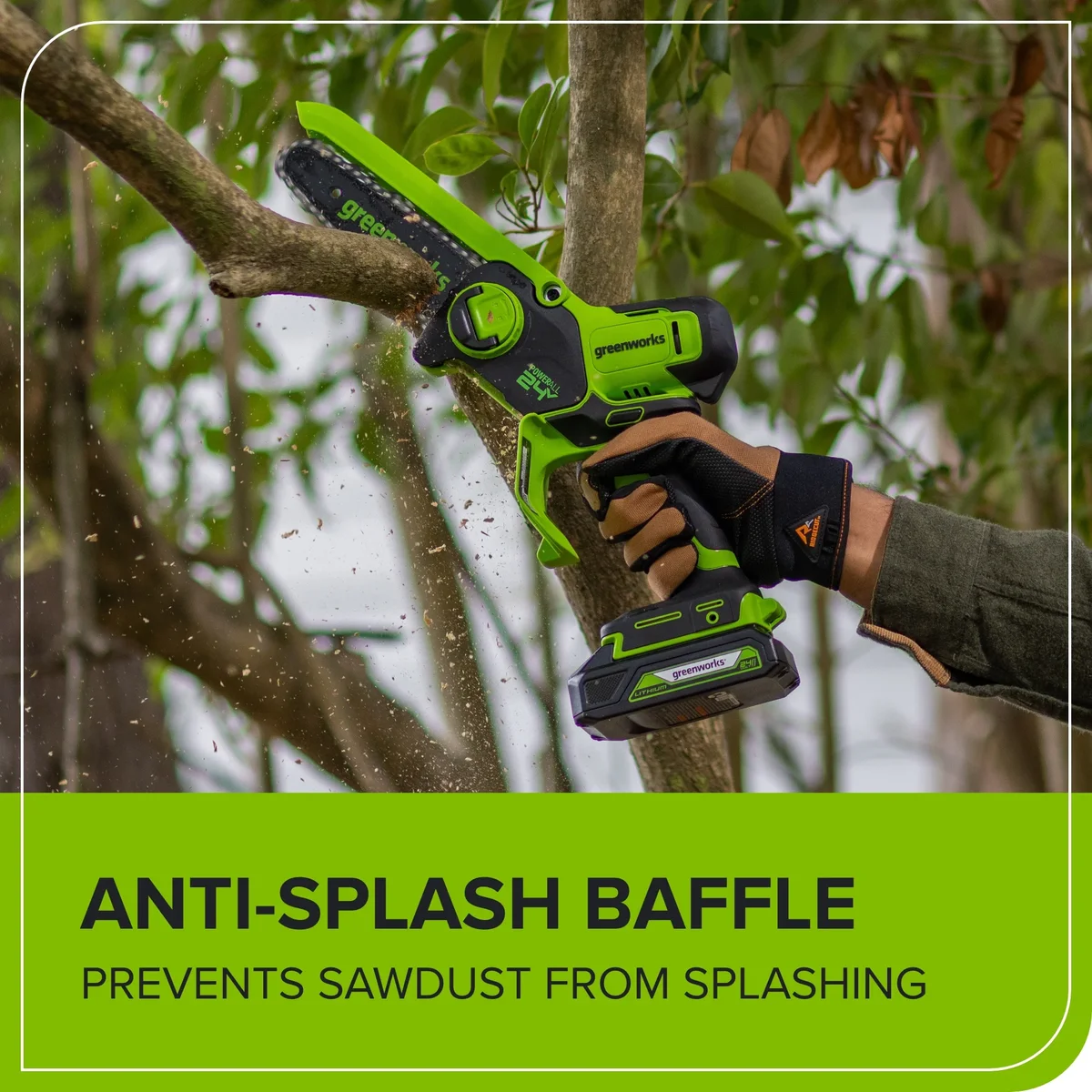 Greenworks 24V 6” Brushless Pruner Saw Tool Only 6838
