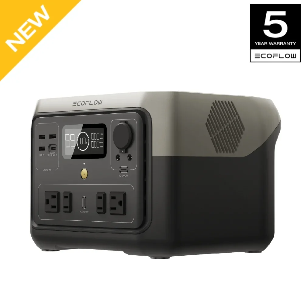 EF EcoFlow Portable Power Station RIVER 2 Max Lite,500Wh LFP Battery,1000W Solar Generator for Outdoor,Home Use 9398