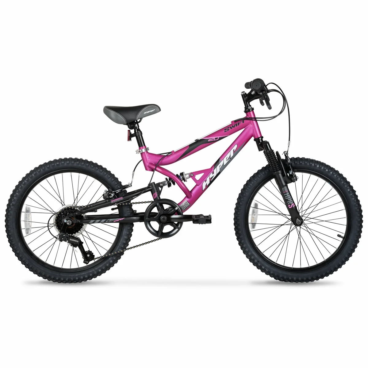 Hyper Bicycles 20" Girl's Swift Mountain Bike. Children Ages 8-13, Magenta 9090