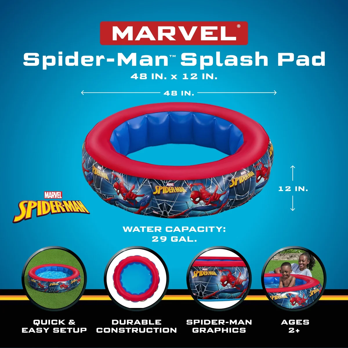 Spider-Man Inflatable Kiddie Pool 4761