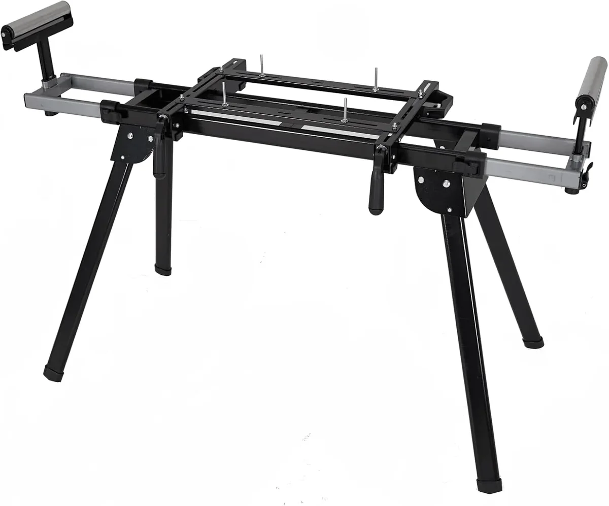 Towallmark Miter Saw Stand with 440Lbs Load Capacity, 27lbs Lightweight Saw Stand with Durable Iron Skeleton frame, Quick to Install and Remove, Compatible  4378