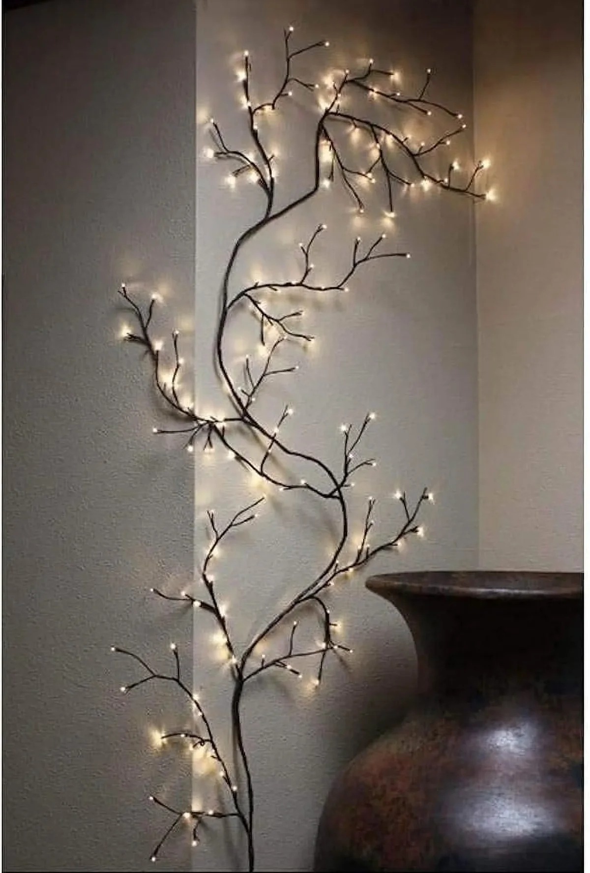 YSPUKY Enchanted Willow Vine Lights, Christmas Swags Decorations Indoor Room Decor, 12 Branches 72 LEDs USB Lighted Willow Vine Lights for Walls Bedroom 8907