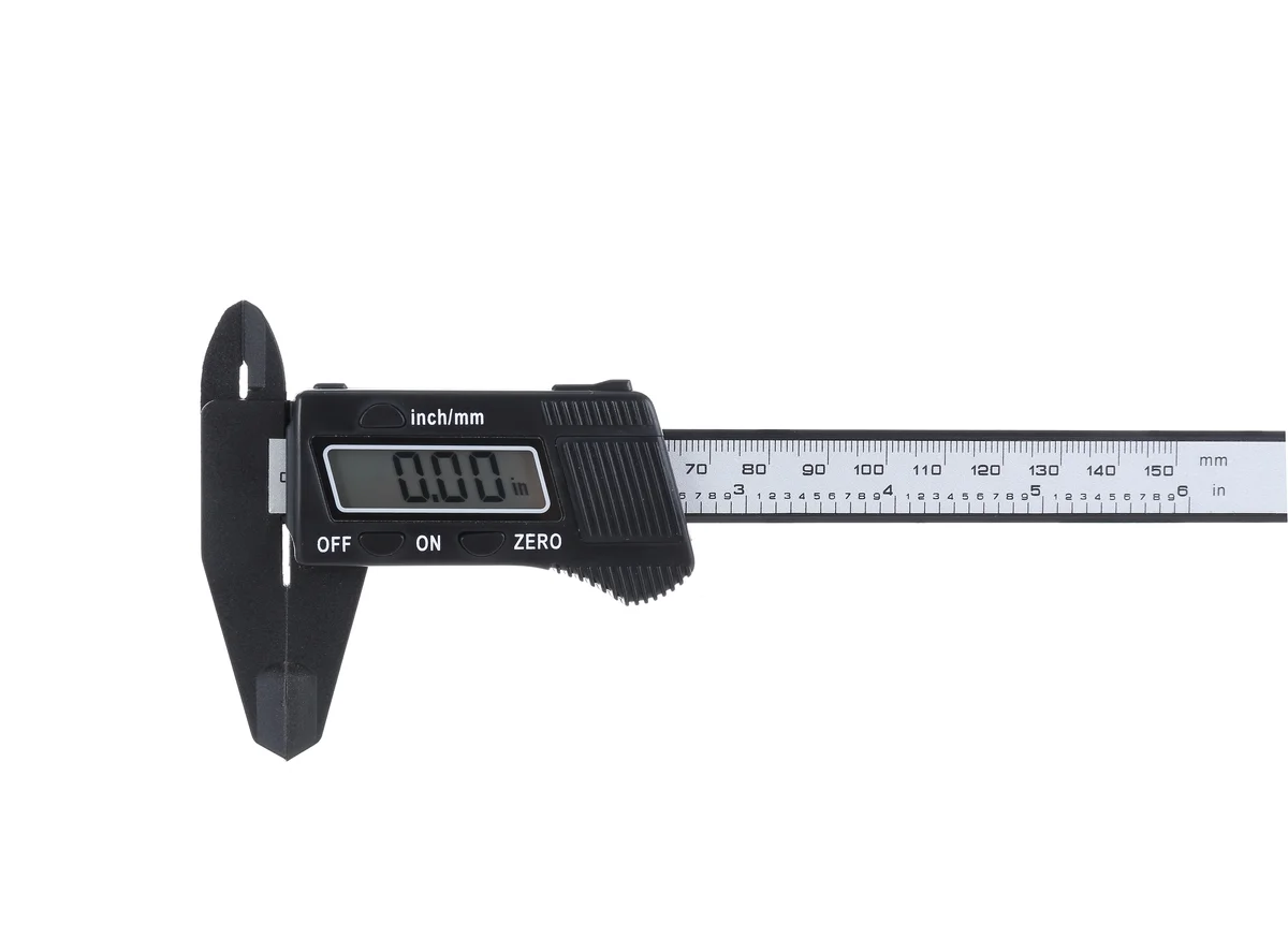 Hyper Tough 6-inch Black Nylon Digital Caliper TR33763B 5484