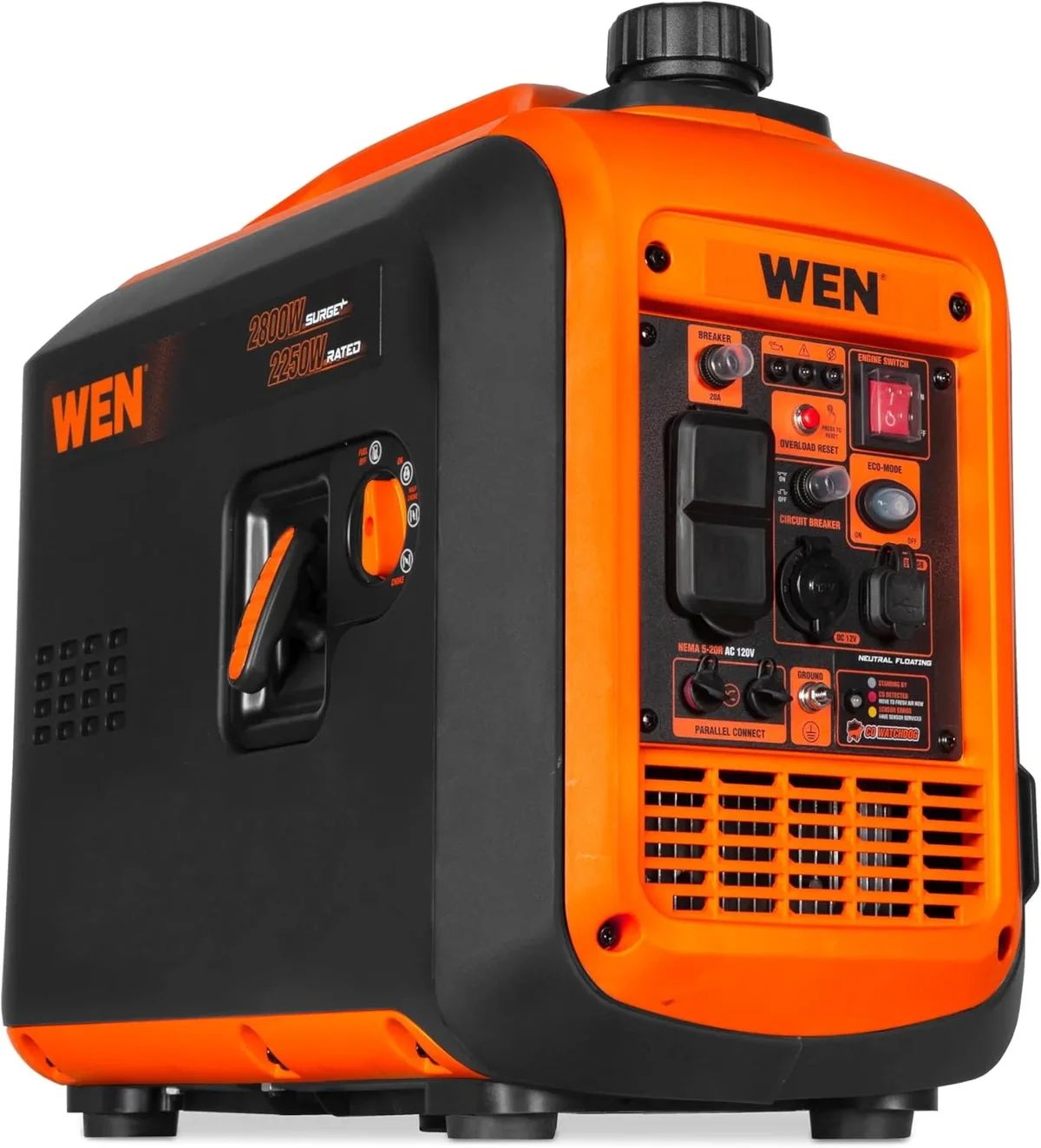 WEN 2800-Watt Inverter Generator, Quiet, Portable, and Lightweight with Fuel Shut Off and CO Watchdog (56280iX) 0563