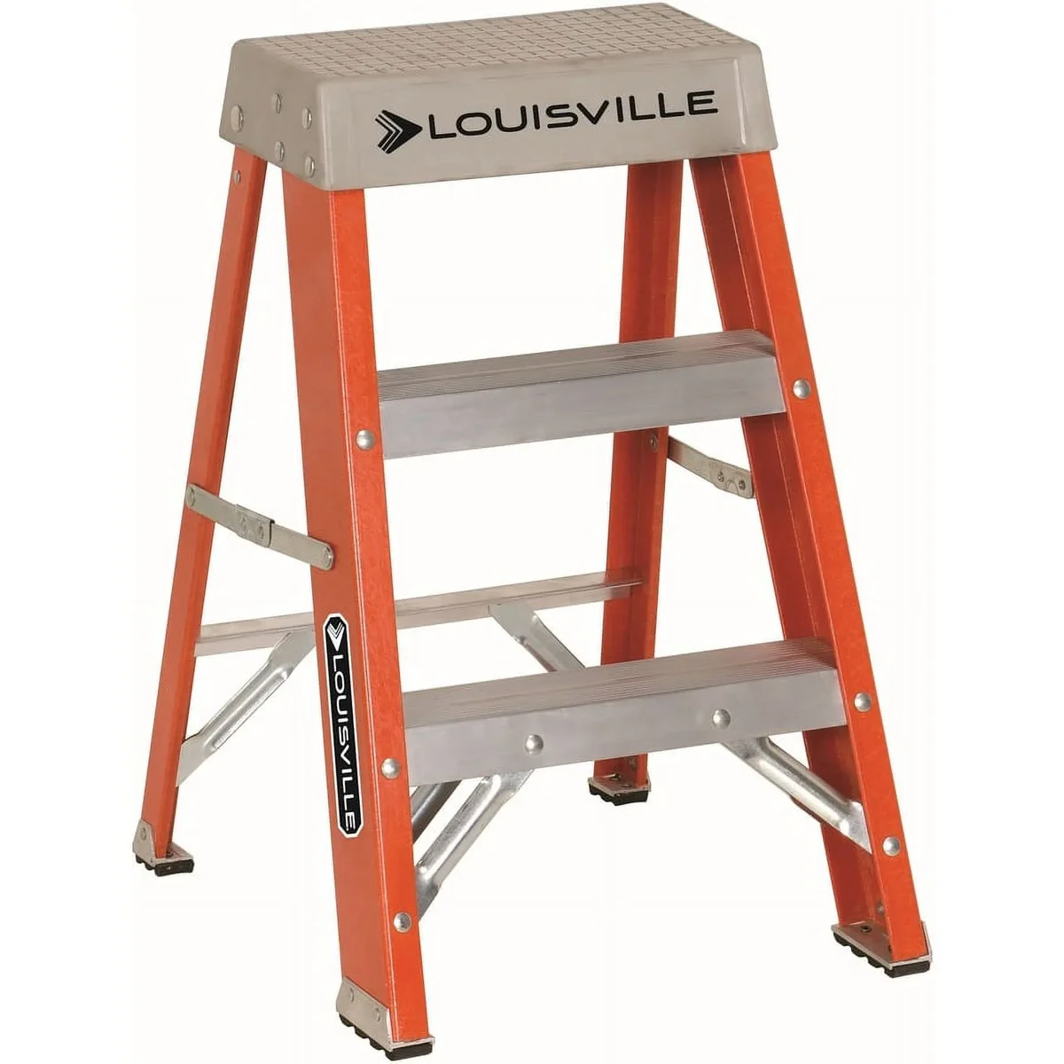 Everdaily Essentials 2-Foot Fiberglass Step Stool Industrial, 300-Pound Load Capacity, Type IA, FS1502 2530