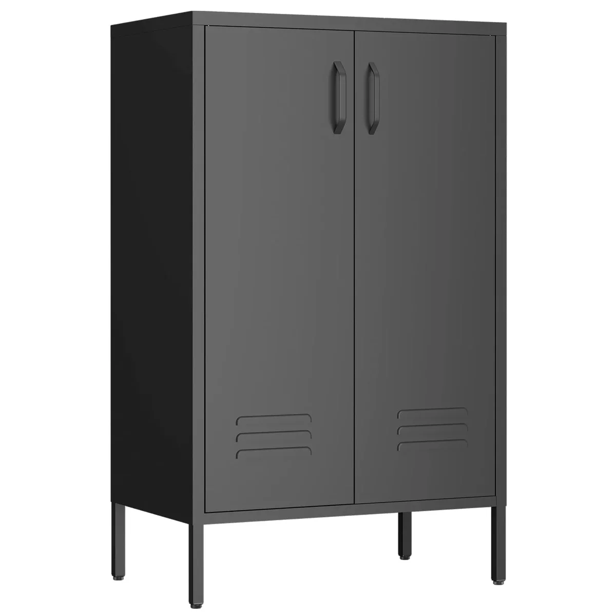 NICEGDLT Metal Cabinet,Metal Locker Cabinet with Adjustable Shelves for Living Room, Kitchen Pantry, Office 9881