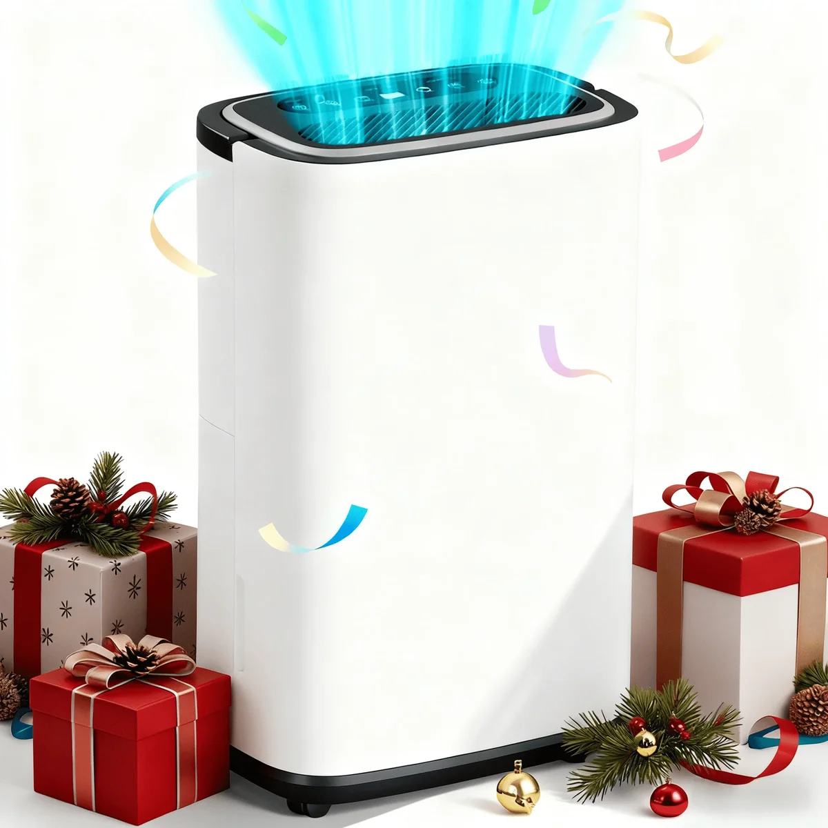 UrbanSync Max 30 Pints/D 3400 Sq.Ft Dehumidifier, Dehumidification/Drying/Air Modes, Humidity Display Function, 24H Timer, Drainage Hose, for Bed 0474