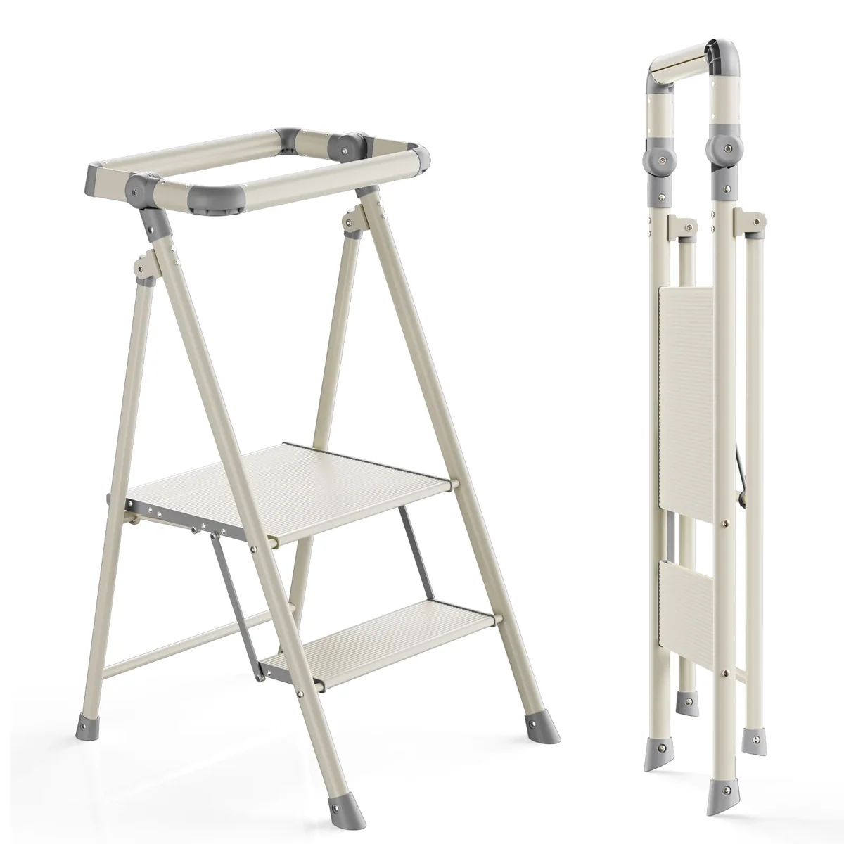 UNICOO ® Foldable Toddler Tower - 2-Step Ladder for Adult, Toddler Tower Foldable & Compact - Foldable Kitchen Tower, Kids Step Stool, Folding To 6049