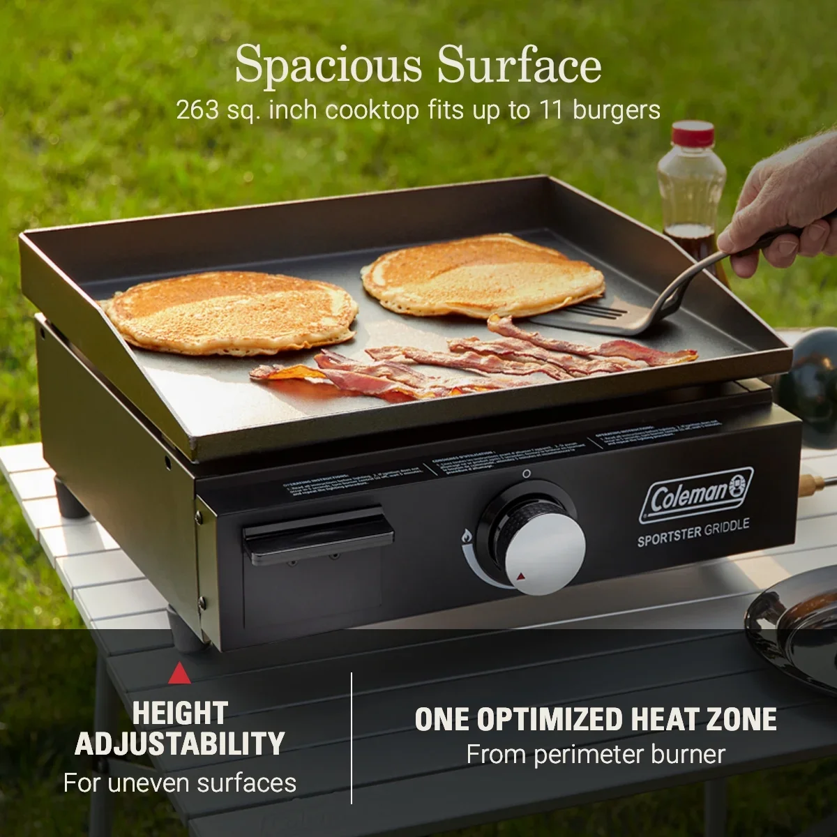 Everdaily Essentials Sportster Tabletop 17-inch Griddle, Black Ref. 4469