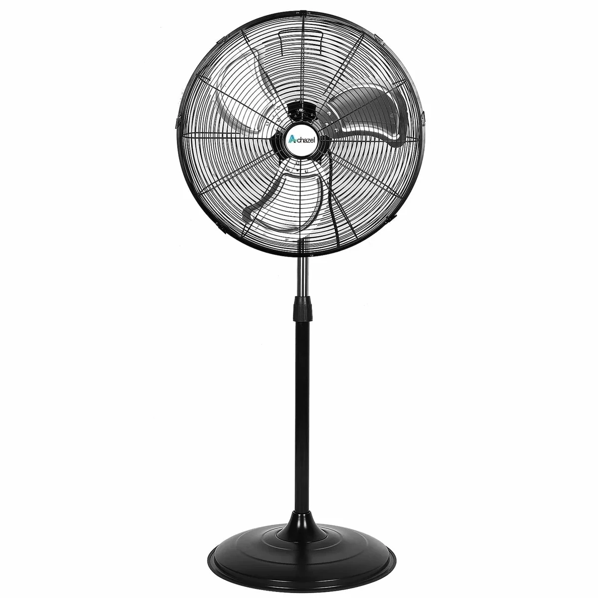 ACHAZEL 20" High Velocity Pedestal Fan, 3-Speed Oscillating Industrial Standing Fan with Aluminum Blades for Garage, Warehouse and Commercial 5375