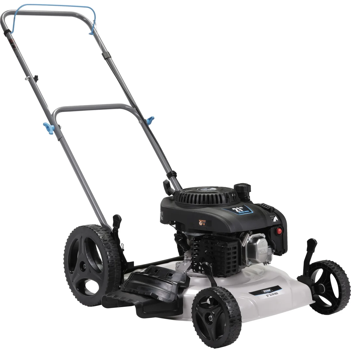 Pulsar 21" Big Wheel Gas Push Lawn Mower with 200cc 4-Stroke Engine with Side Discharge & Mulching 7322
