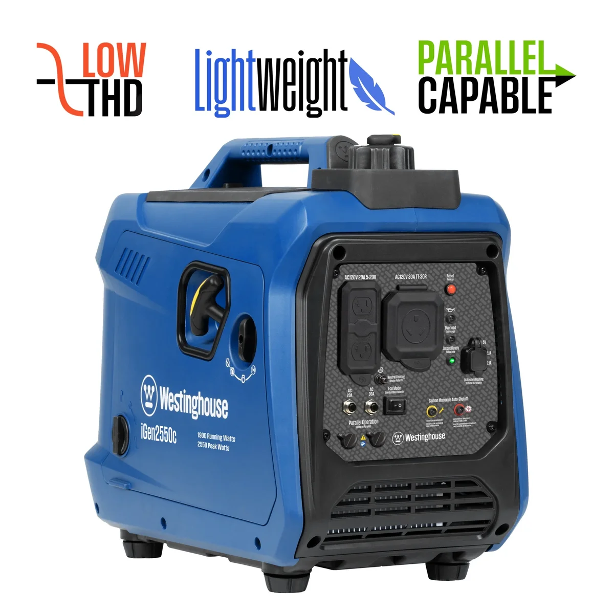 Westinghouse 2550 Peak Watt RV Ready, Gas Powered Portable Inverter Generator with CO Sensor 1974