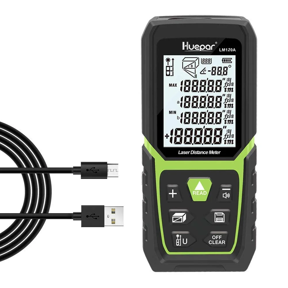 Huepar High Accuracy Measurement Laser, LM120A 393ft/120m 2209
