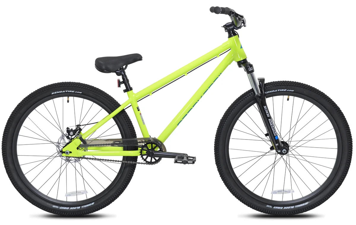 Ozark Trail 26" DJ.1 Airtime Dirt Jump Bike, 26" Wheels, Fits Teen & Adult Riders 5'2"-5'10", Yellow, Teen & Adult, Unisex, Online Only 2124