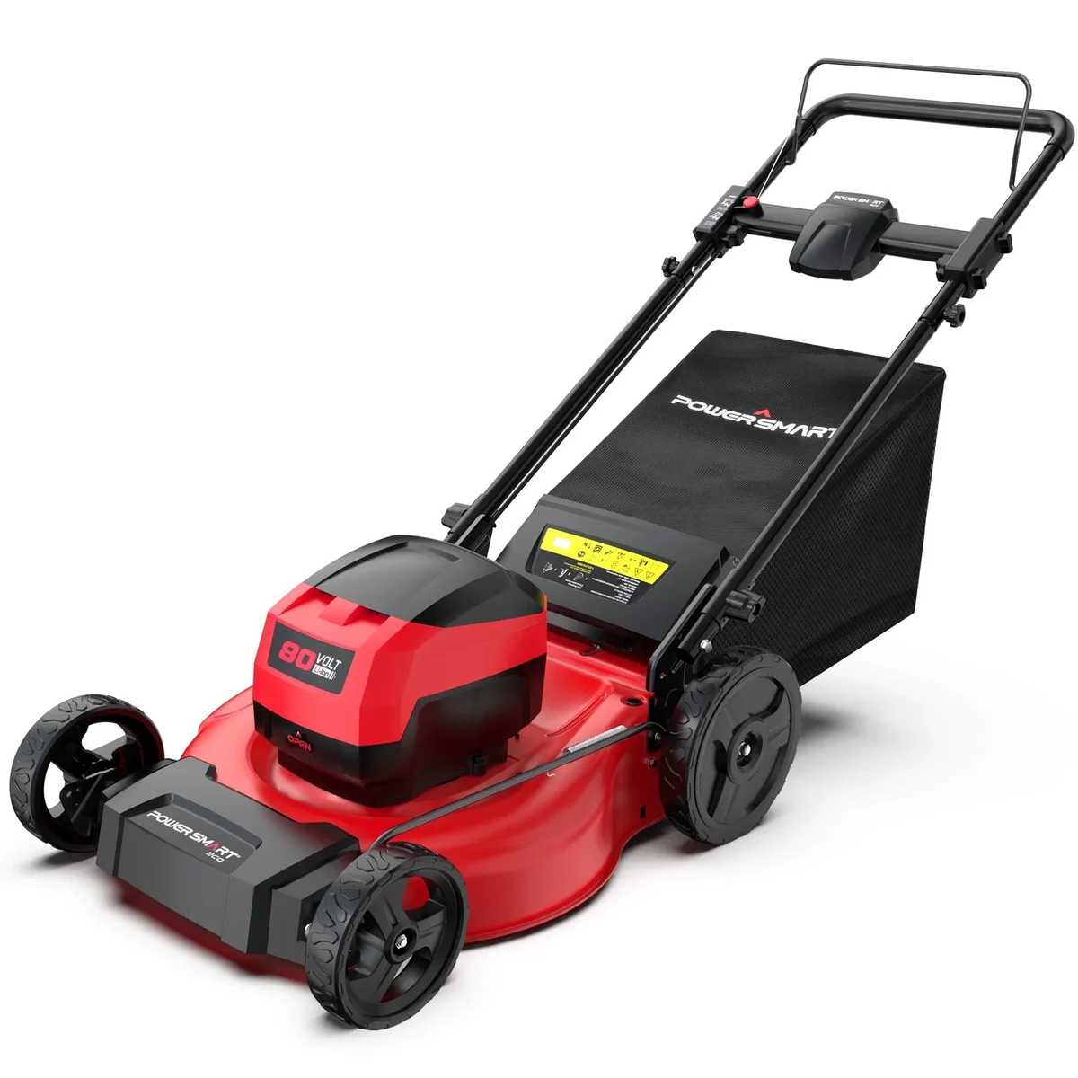 PowerSmart 80V MAX 21" Cordless Lawn Mower, 3-in-1 Brushless Electric Lawn Mower with 6.0Ah Battery and Charger 7524