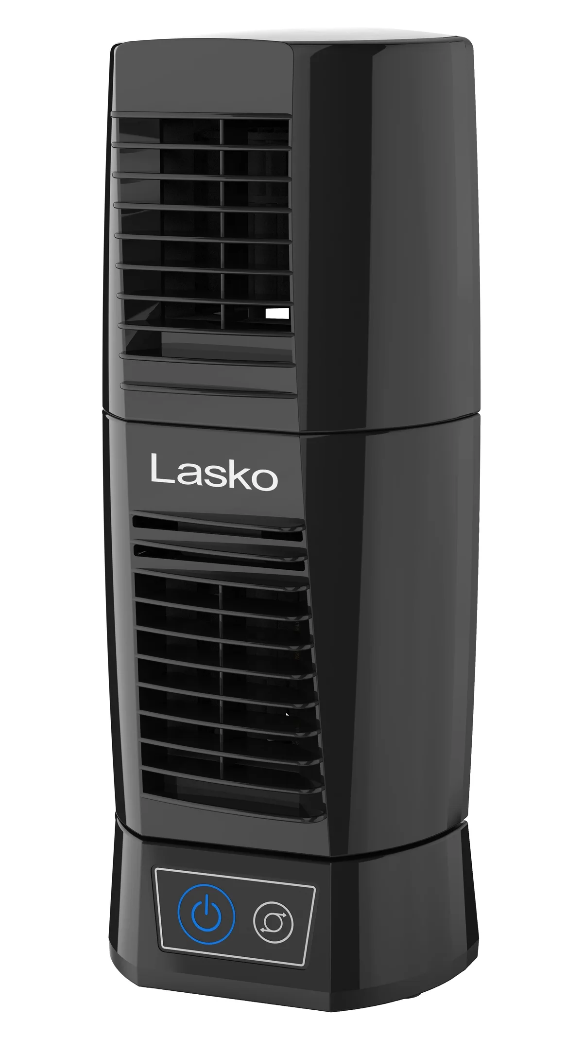 Lasko 12" Wind Tower 2-Speed Oscillating Tabletop Fan, Black, T13310 5815