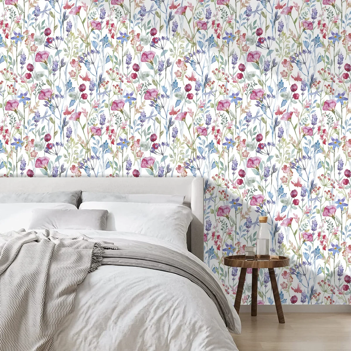 UMIGGEE Floral Peel and Stick Wallpaper 17.7-in x 236-in Multi-color Boho Removable Wallpaper Self Adhesive Wallpaper for Cabinets Home Decoratio 0207