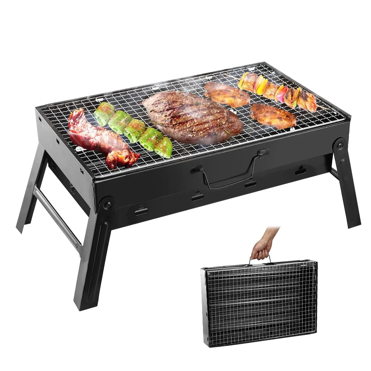 iMounTEK 10" Charcoal Grill, Portable Folding 8546