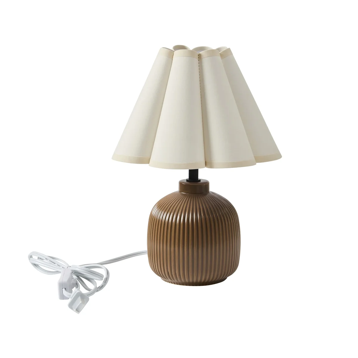 Home Decor Collection 12.5" Brown Ceramic Table Lamp 1243