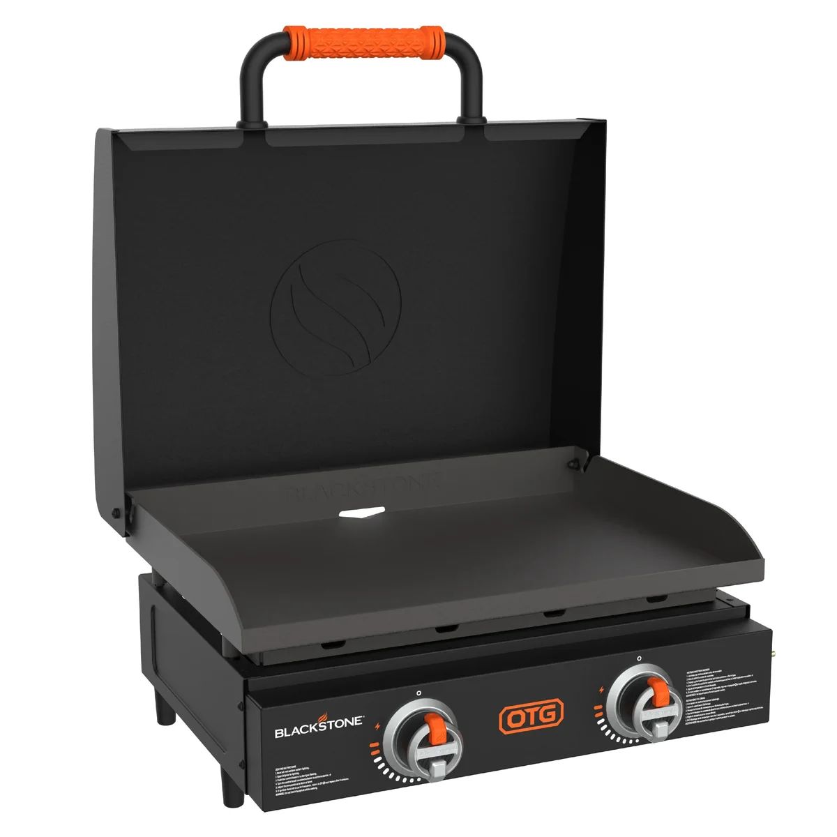 Blackstone OTG 2-Burner 22" Propane Omnivore Tabletop Griddle with Hood 3655