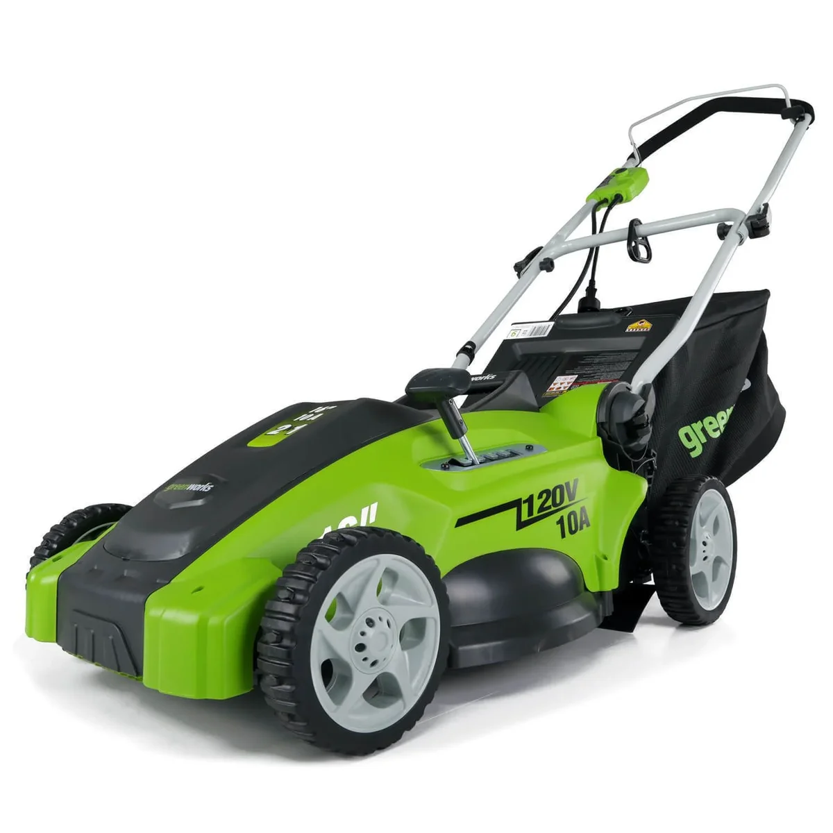 Greenworks 10 Amp 16-inch Corded Electric Walk-Behind Push Lawn Mower, 25142 4283